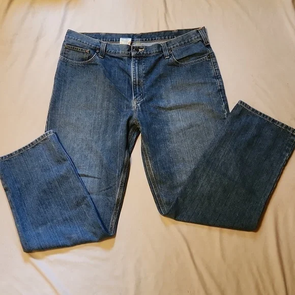 CARHARTT relaxed fit blue jeans 40x32 - Picture 1 of 12
